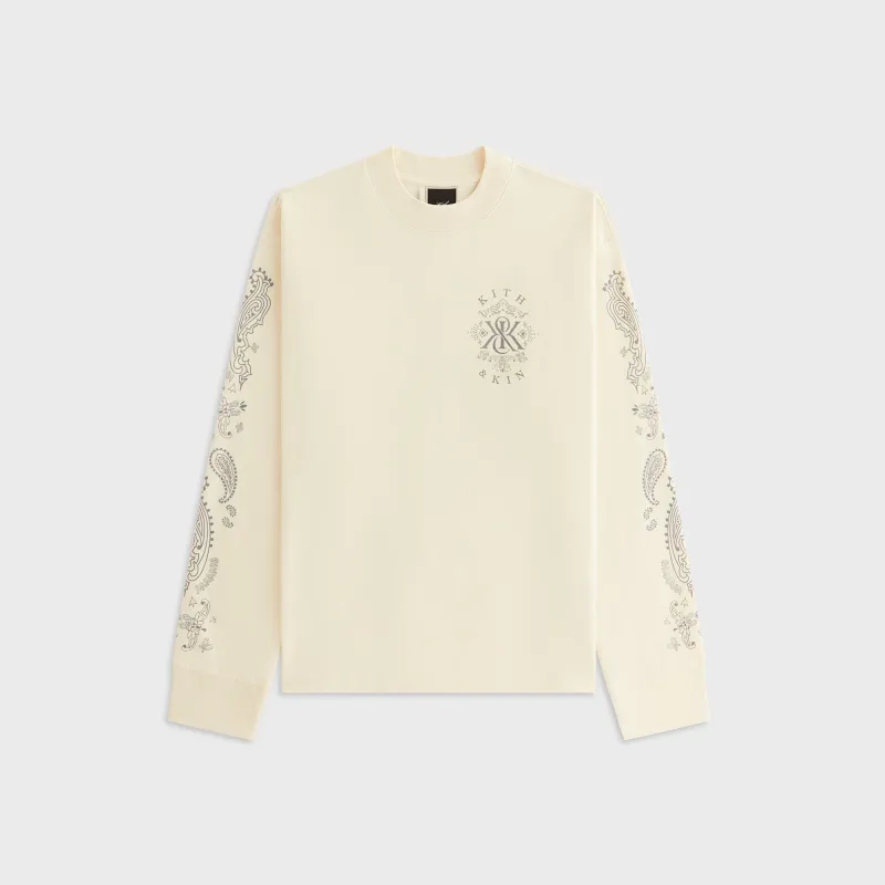 Kith Women Oversized Sonoma Western Kith & Kin Long Sleeve - Sandrift sold by Kith