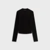 Kith Women Mulberry IV Boucle Long Sleeve - Black sold by Kith