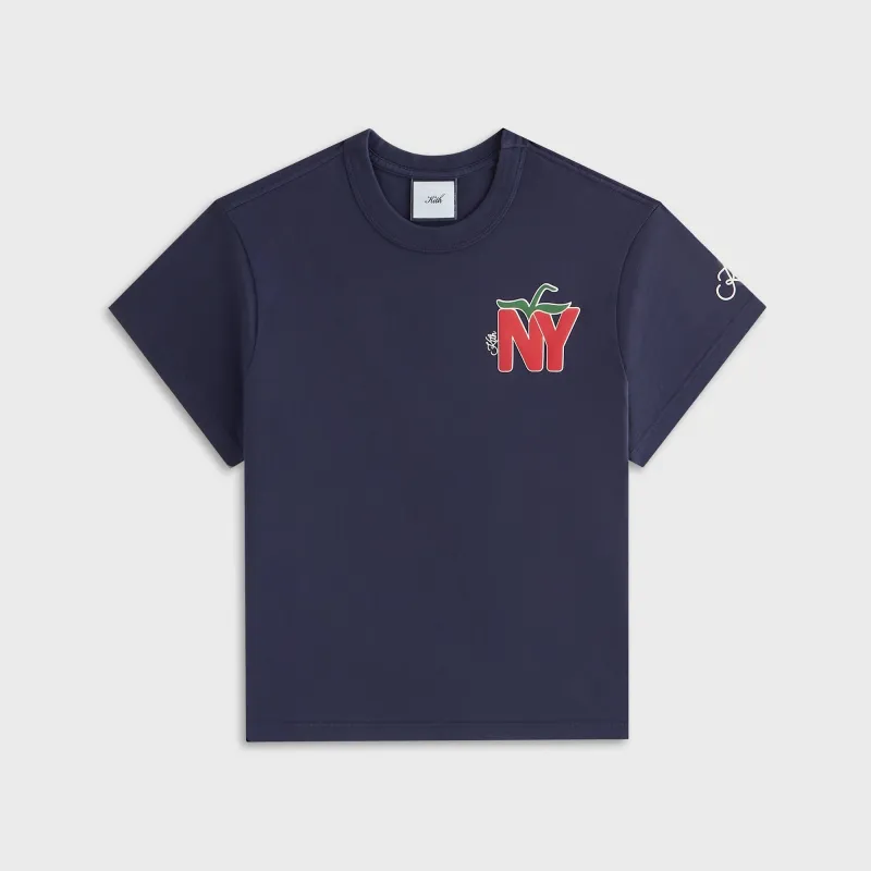 Kith Women Mulberry NY Apple Vintage Tee - Nocturnal sold by Kith