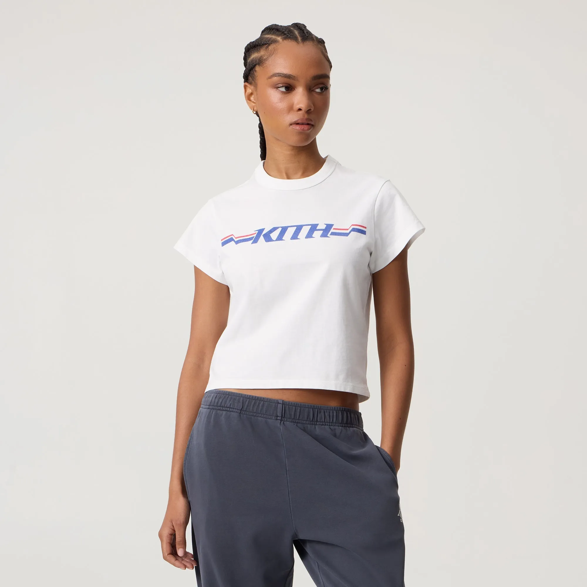 Kith Women Mulberry Vintage Moto Tee - White sold by Kith product image thumbnail 2