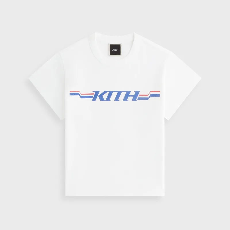 Kith Women Mulberry Vintage Moto Tee - White sold by Kith