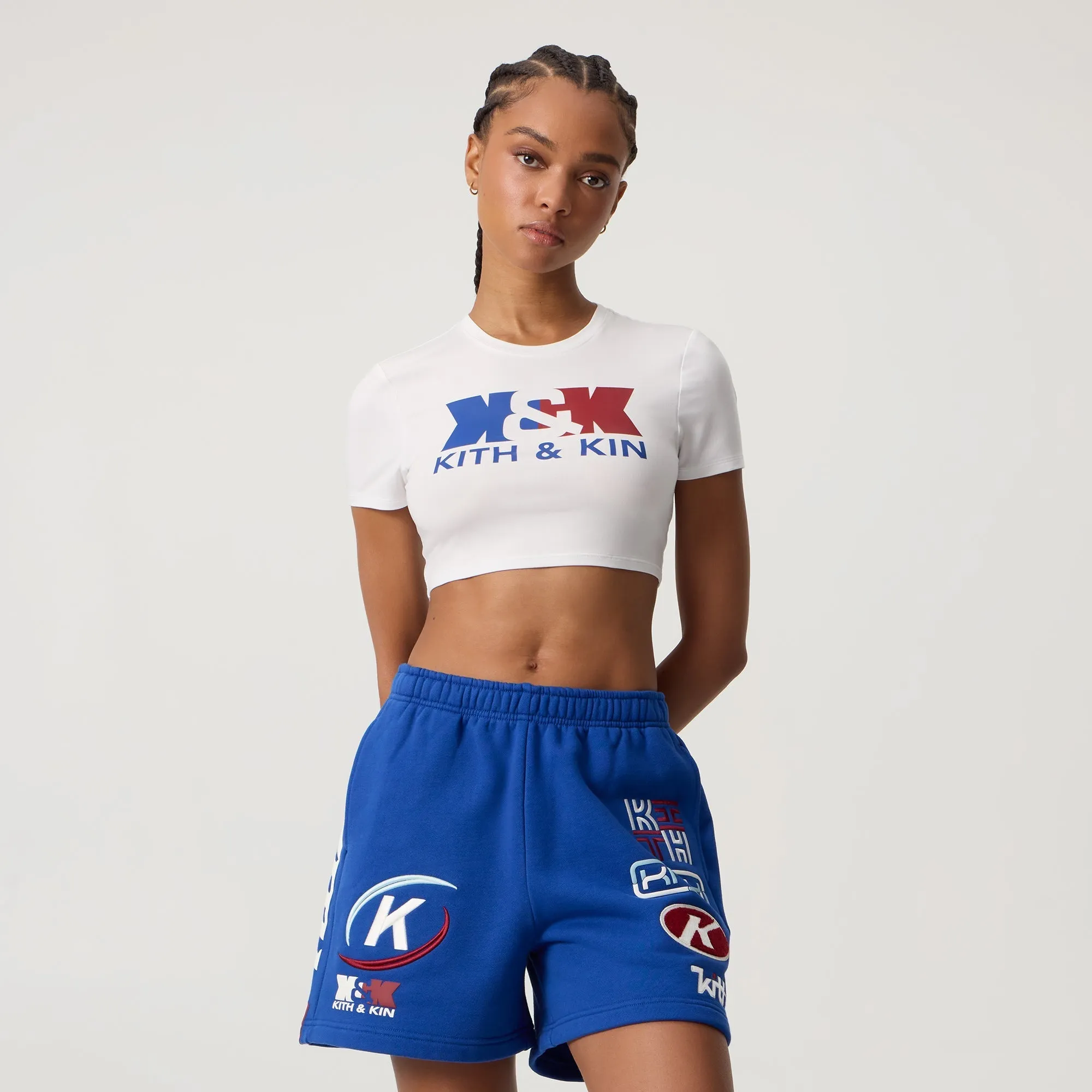 Kith Women Misha Crop Kith & Kin Sport Tee - White sold by Kith product image thumbnail 2