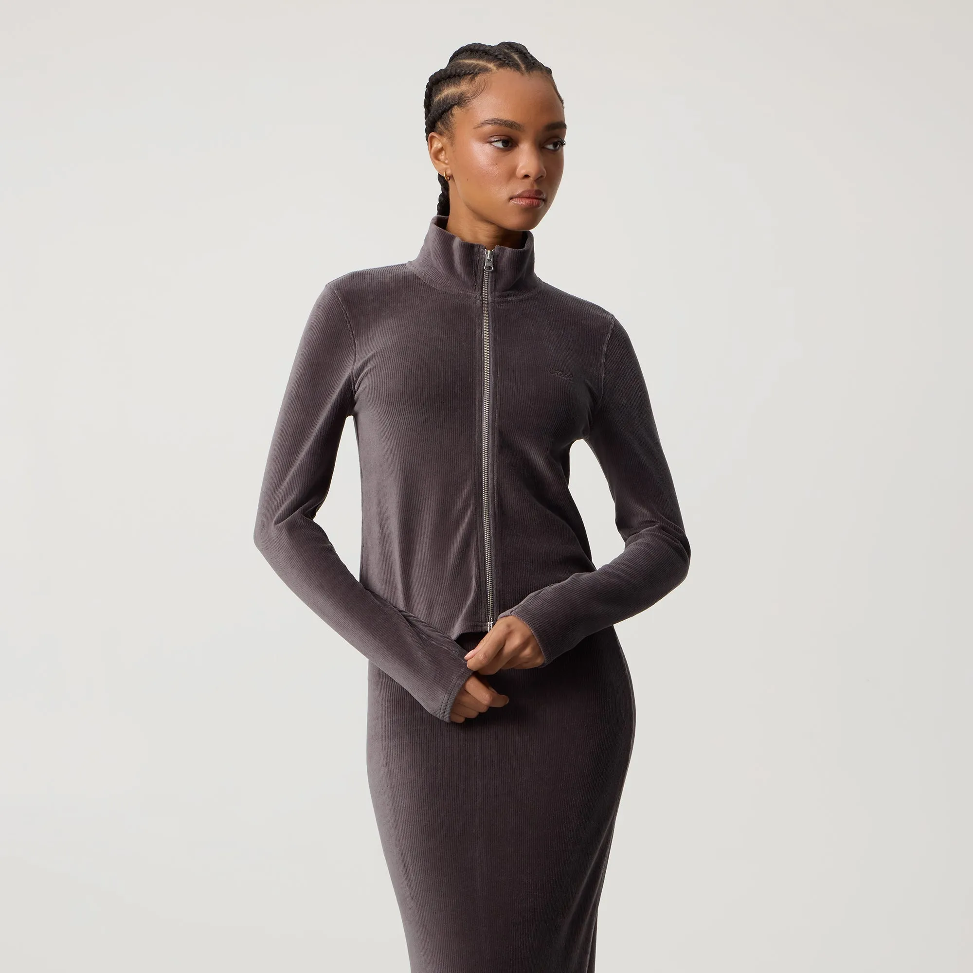 Kith Women Ina Track Zip - Hematite sold by Kith product image thumbnail 2
