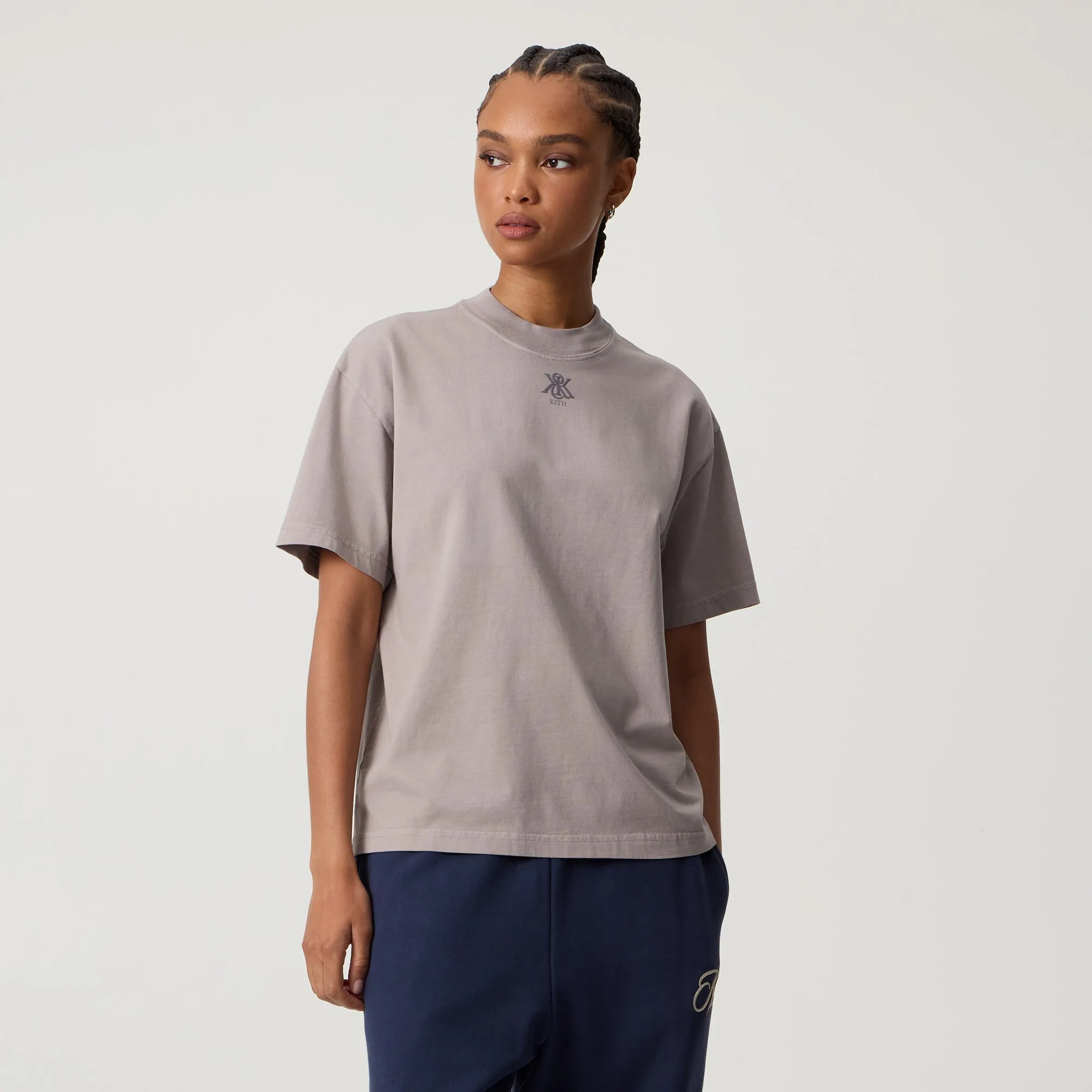 Kith Women Mock Neck Vintage Tee - Storm sold by Kith product image thumbnail 2