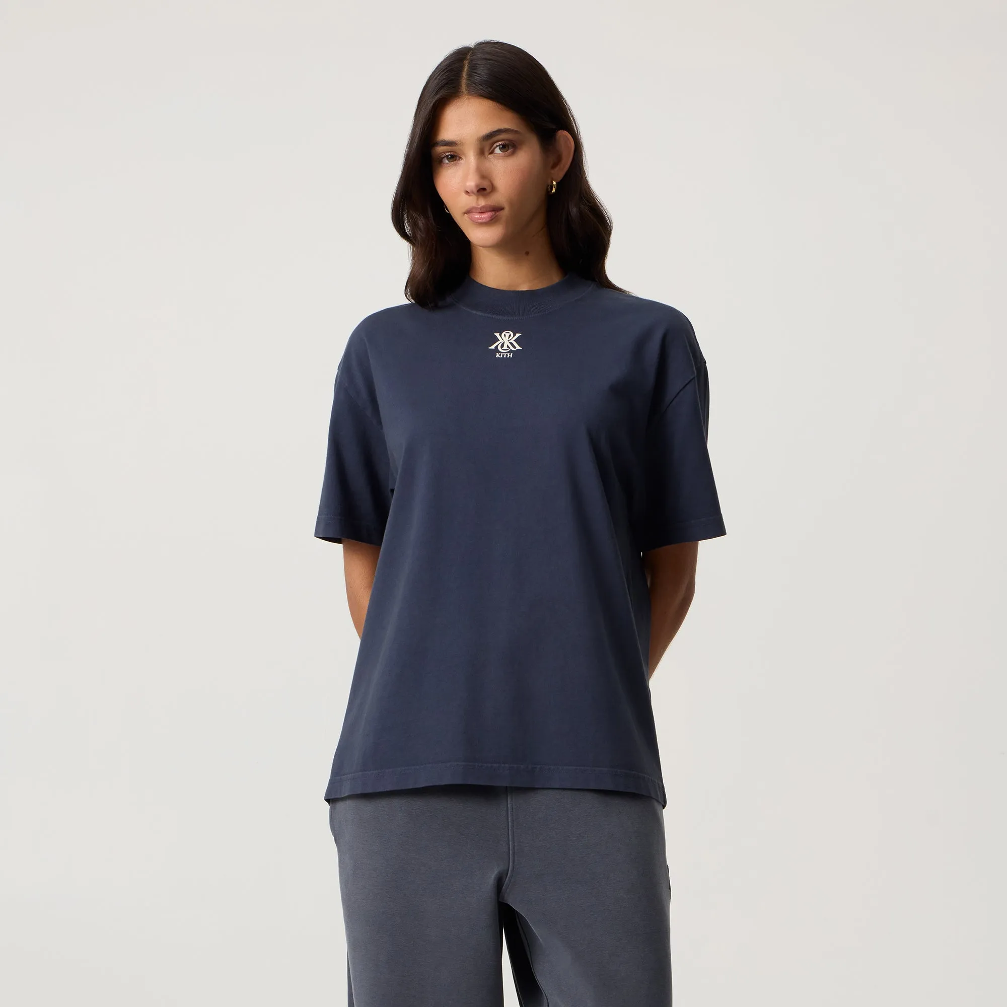 Kith Women Mock Neck Vintage Tee - Nocturnal sold by Kith product image thumbnail 2