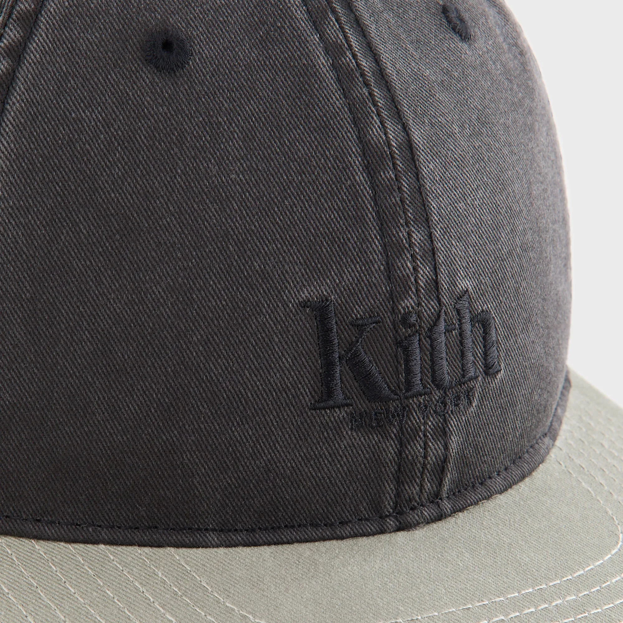 Kith Women Washed Twill Serif Bay Low Classic Cap - Black sold by Kith product image thumbnail 5