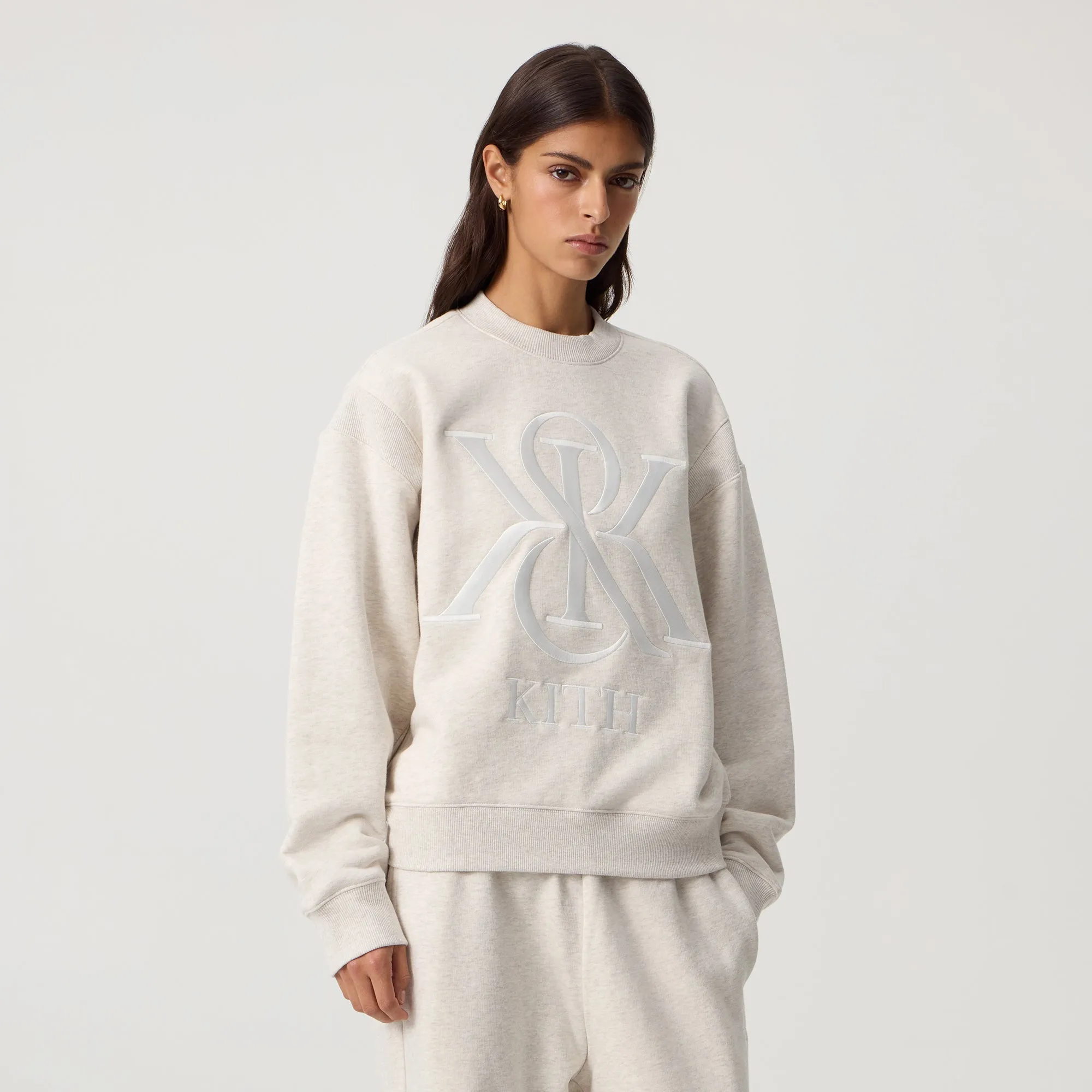 Kith Women Asher III Crest Crewneck - Sandy Heather sold by Kith product image thumbnail 2