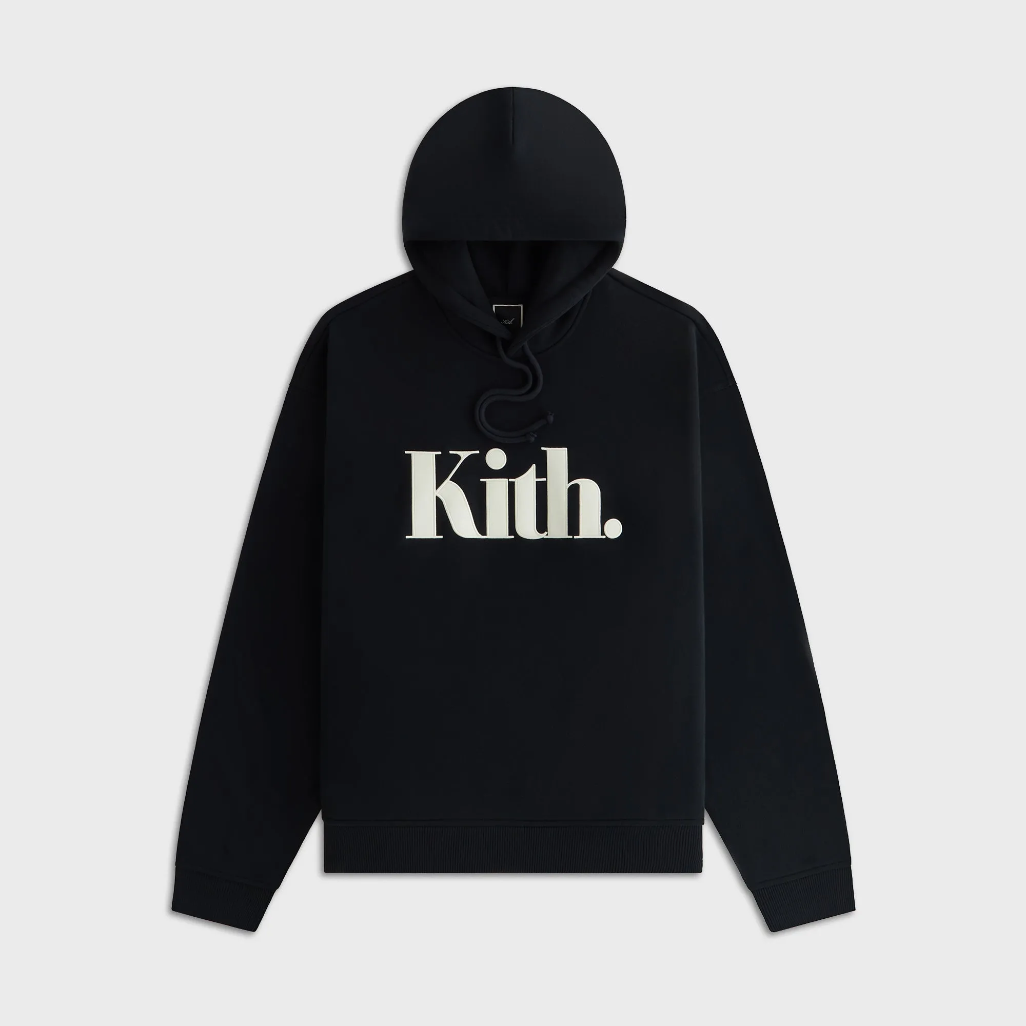 Kith Women Maverick Punctuated Logo Hoodie - Black sold by Kith