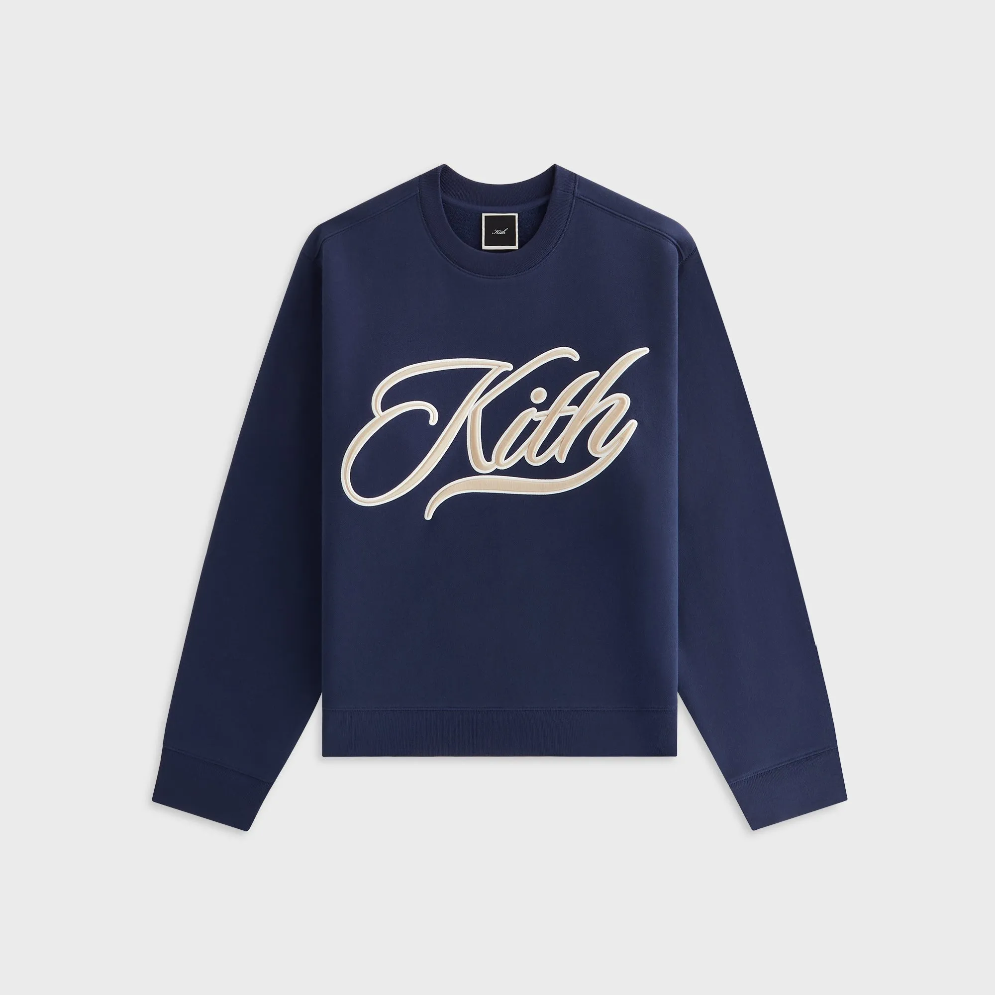 Kith Women Ashwin Varsity Crewneck - Nocturnal sold by Kith