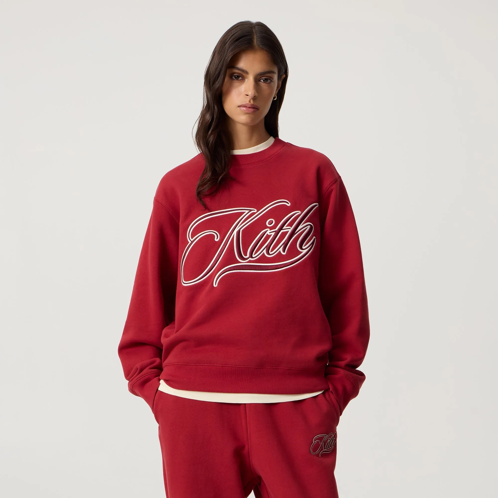 Kith Women Ashwin Varsity Crewneck - Allure sold by Kith product image thumbnail 2