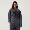 Kith Women Asher III Crest Crewneck - Black sold by Kith
