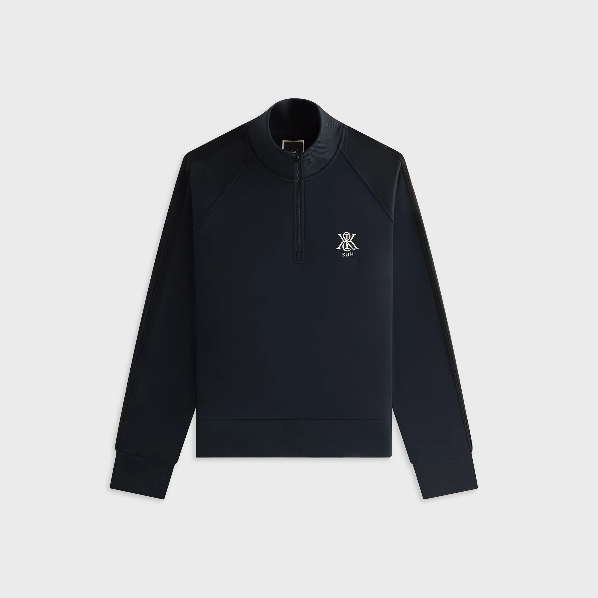 Kith Women Everly Tricot Track Quarter Zip - Black sold by Kith