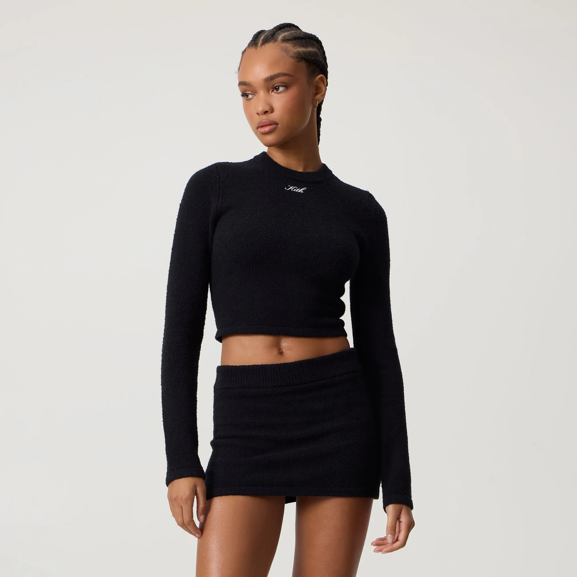 Kith Women Mulberry Sweater Long Sleeve - Black sold by Kith product image thumbnail 2