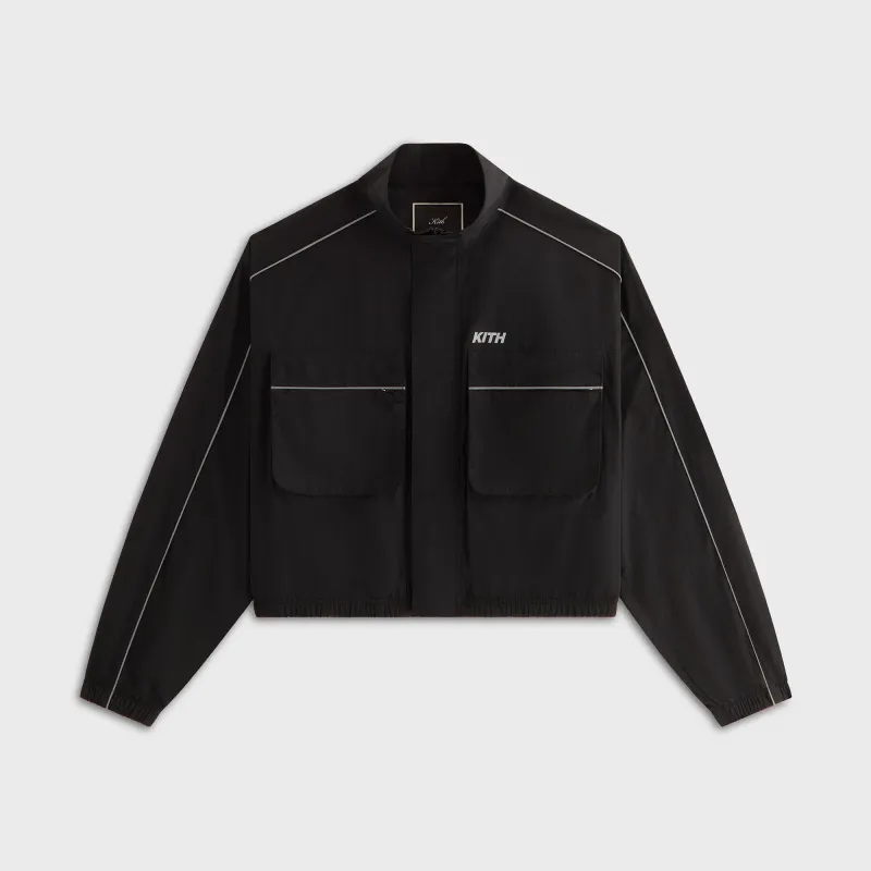 Kith Women Lowen Nylon Track Jacket - Black made by Kith