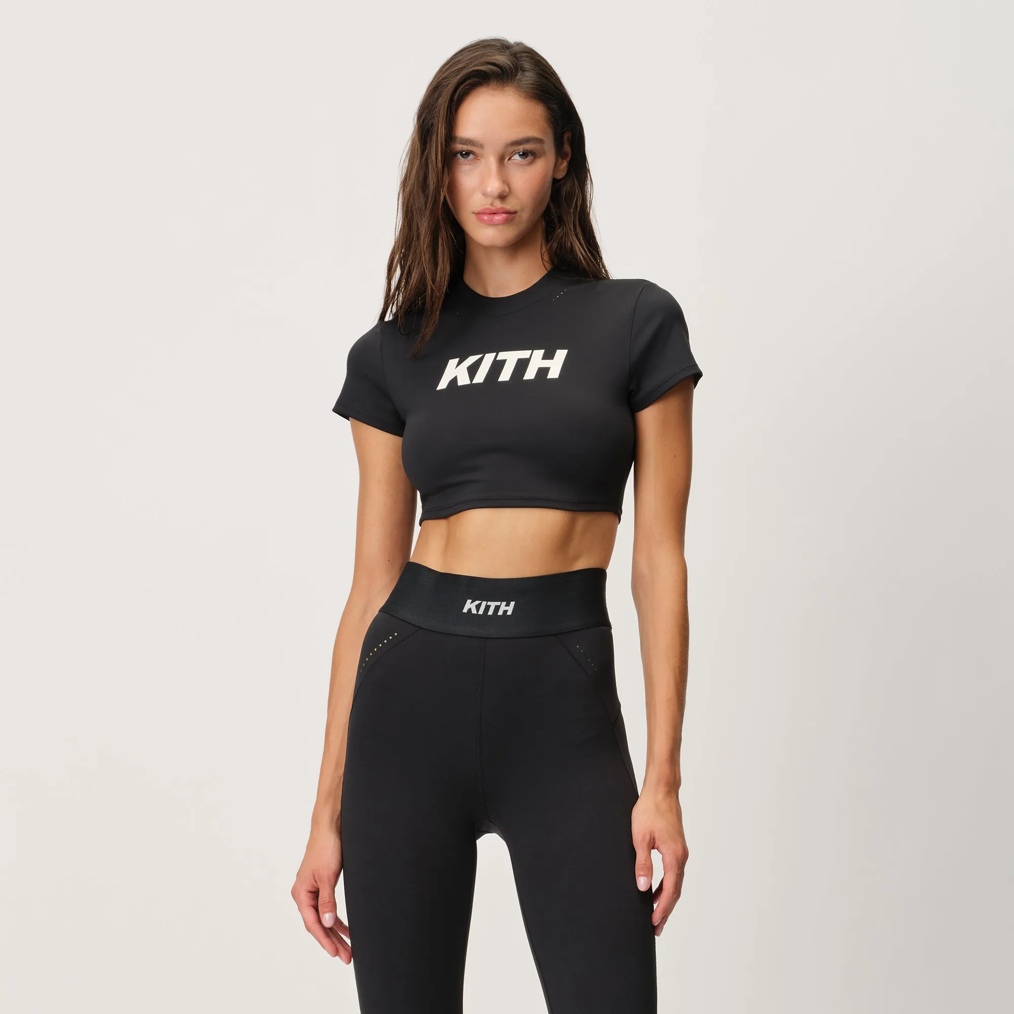 Kith Women Misha Crop Speed Logo Tee - Black sold by Kith product image thumbnail 2