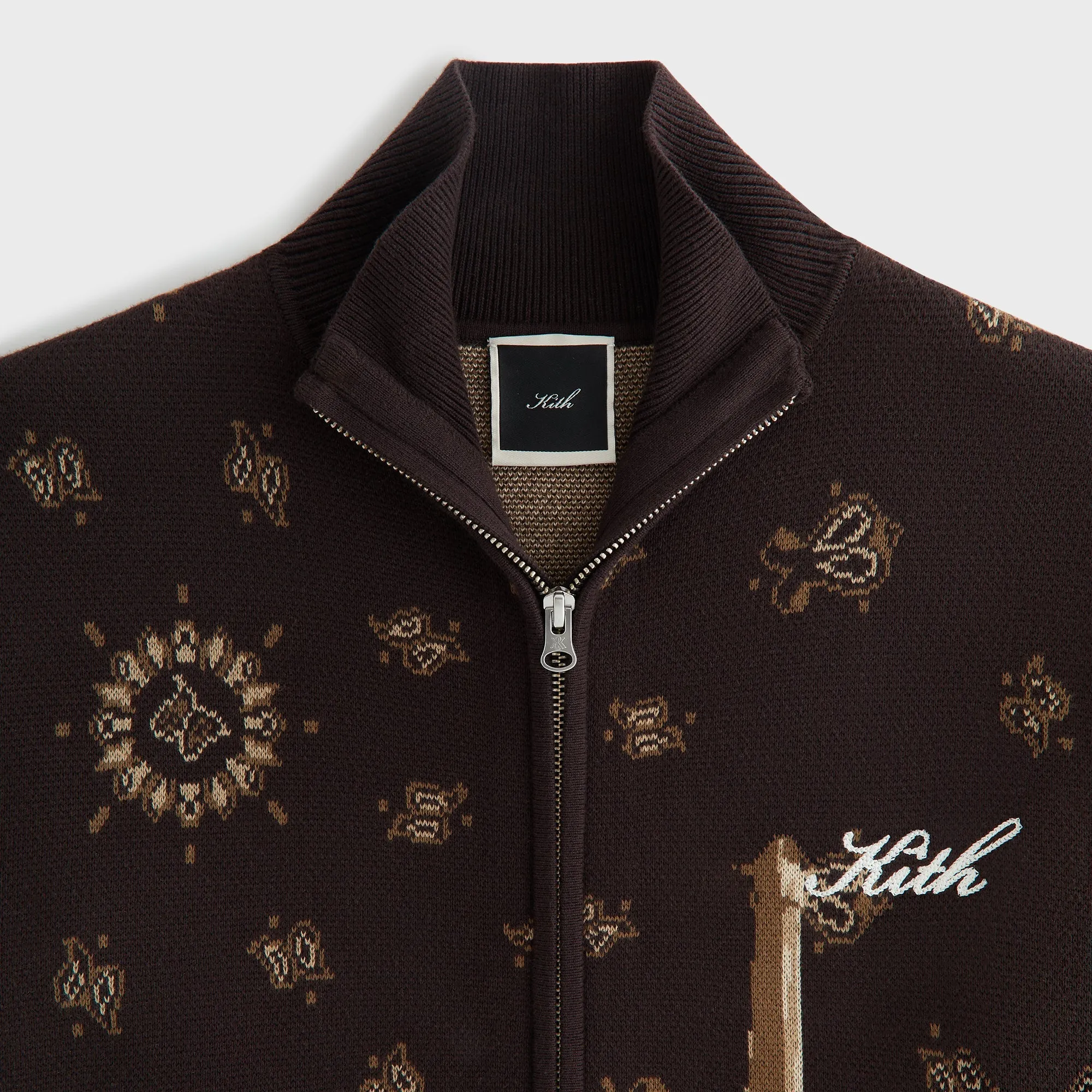 Kith Women Oversized Wyler Desert Full Zip Sweater - Incognito sold by Kith product image thumbnail 4