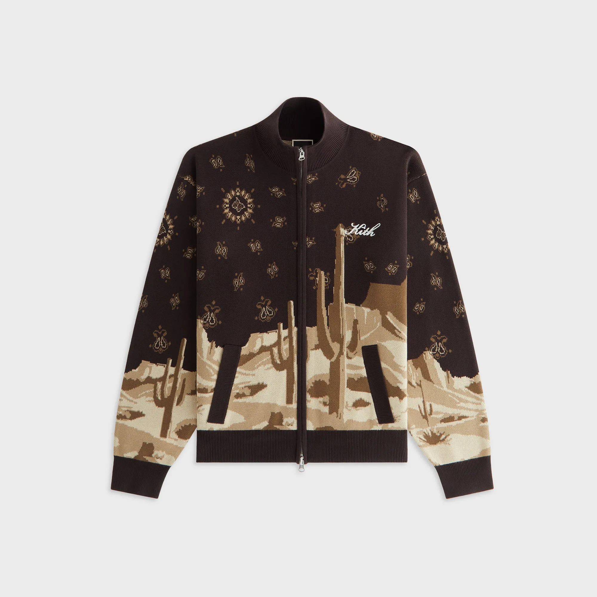 Kith Women Oversized Wyler Desert Full Zip Sweater - Incognito sold by Kith