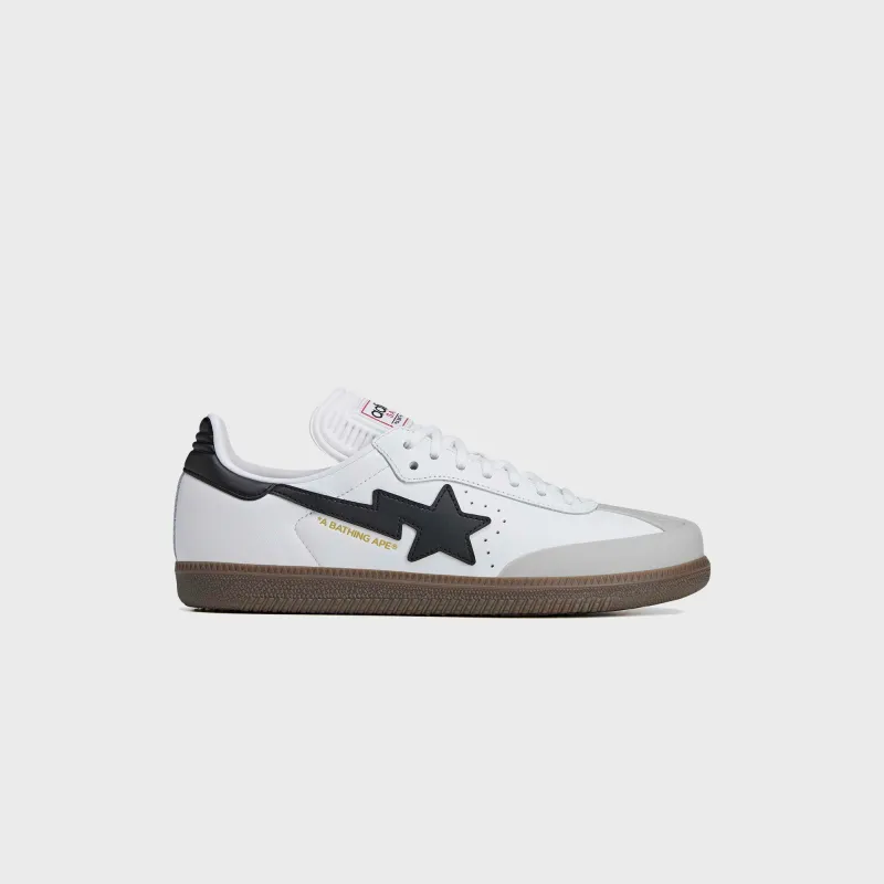 adidas x BAPE Samba - White / Core Black / Gum sold by Kith