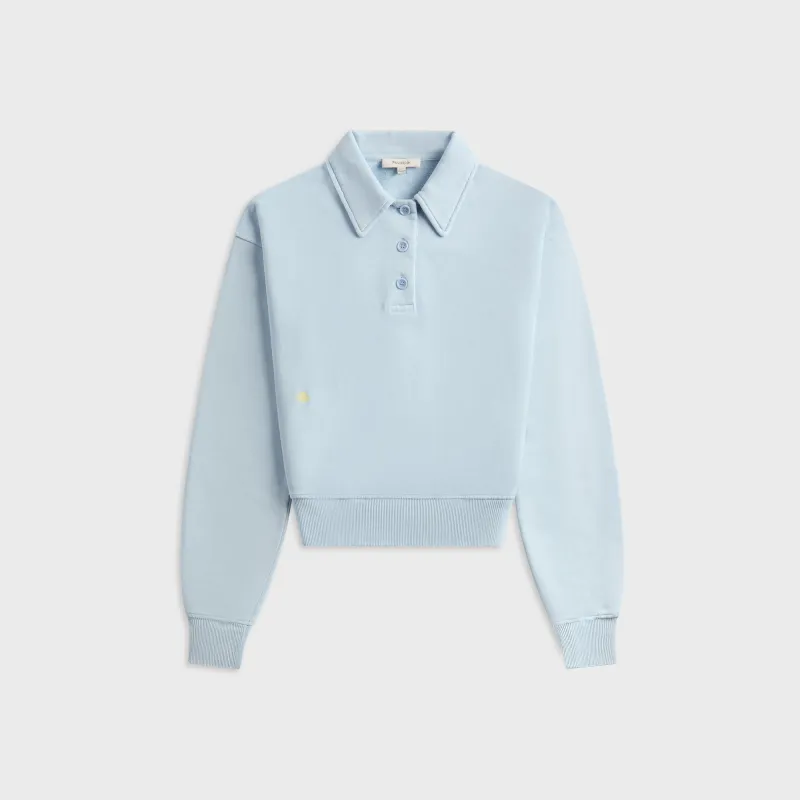 JW Anderson Polo Sweatshirt - Sky Blue sold by Kith