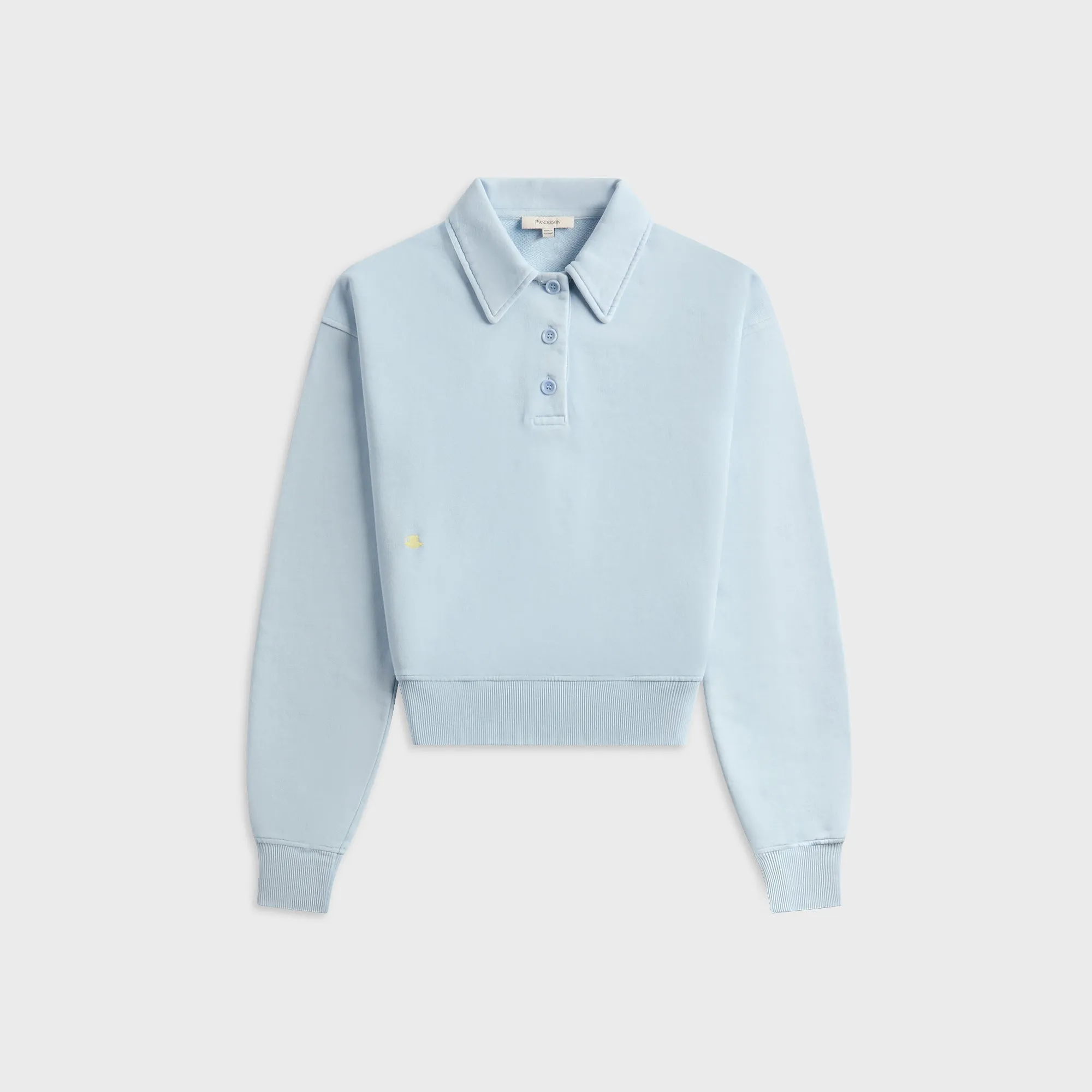 JW Anderson Polo Sweatshirt - Sky Blue sold by Kith