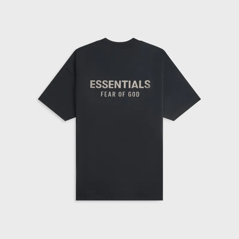 Essentials Classic Fit Tee - Jet Black sold by Kith