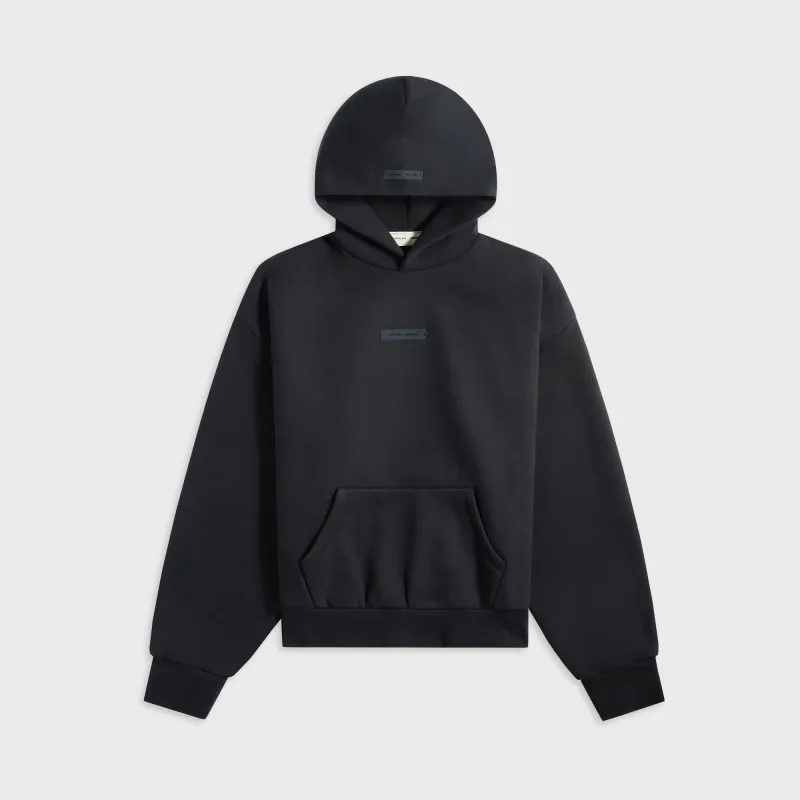 Essentials Classic Fit Fleece Hoodie - Jet Black sold by Kith