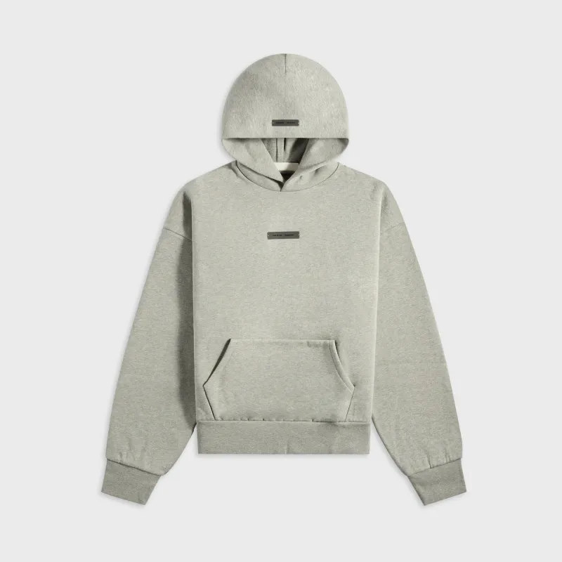 Essentials Classic Fit Fleece Hoodie - Concrete Heather sold by Kith