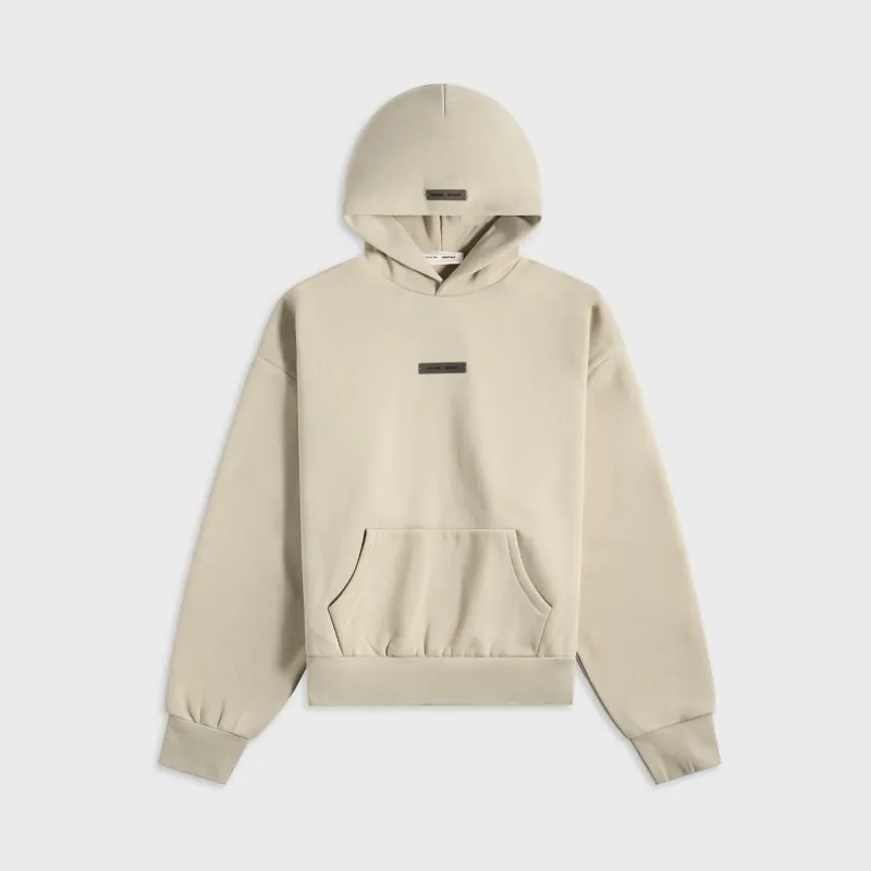 Essentials Classic Fit Fleece Hoodie - Abbey Stone sold by Kith