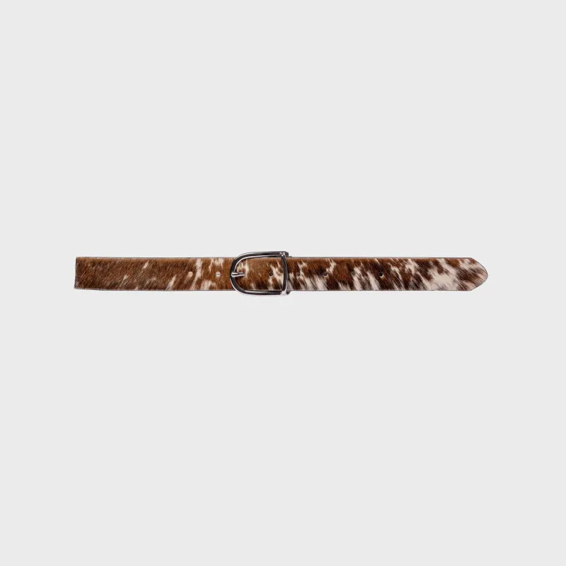 Black Suede Studio Frame Belt - Silver sold by Kith