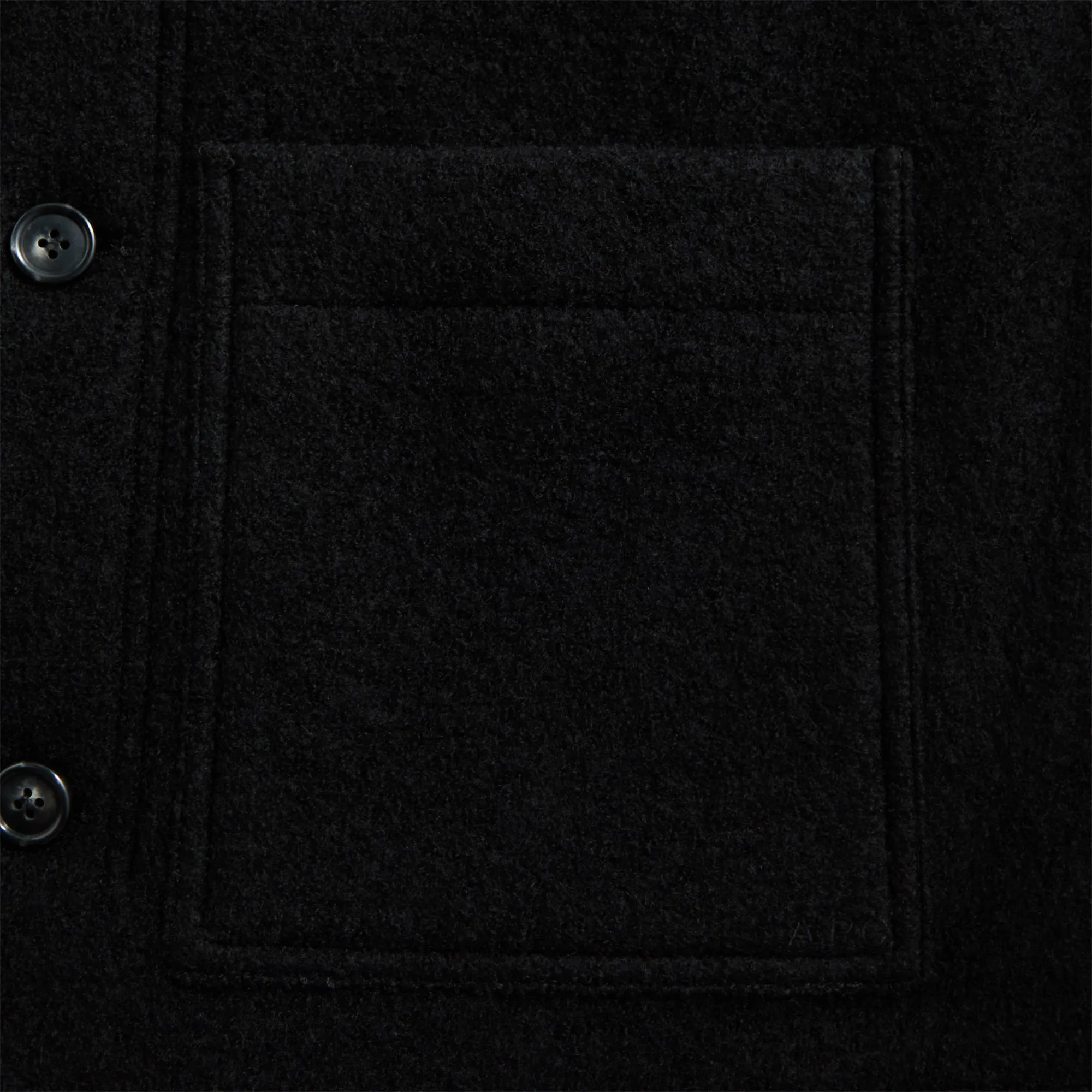 A.P.C. Veste Emile Logo Outerwear - Black sold by Kith product image thumbnail 3