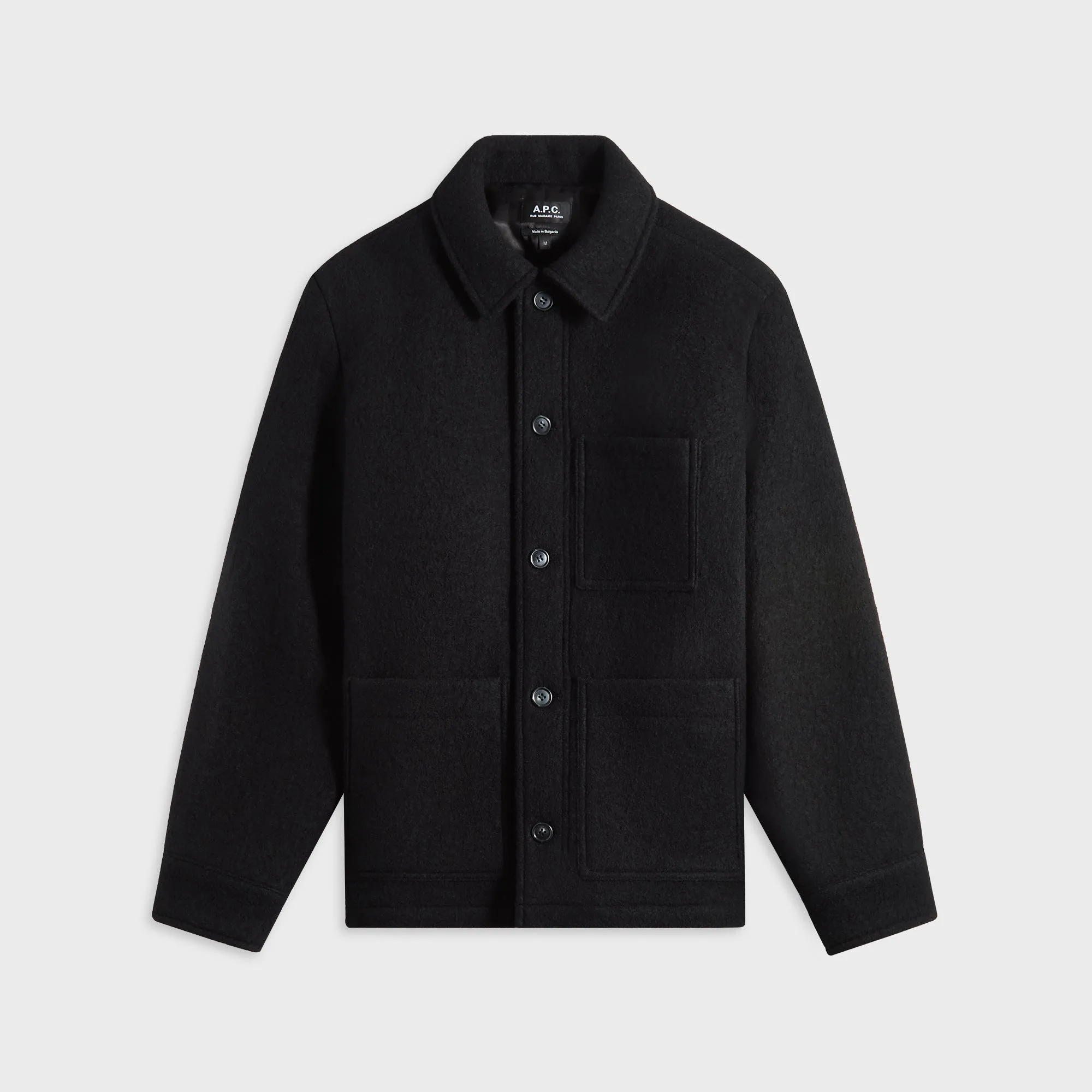 A.P.C. Veste Emile Logo Outerwear - Black sold by Kith