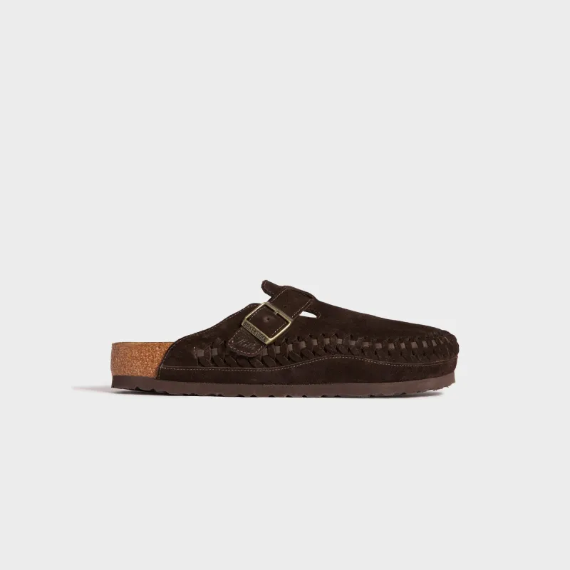 Kith for Birkenstock WMNS Suede Boston Braided - Mocca sold by Kith