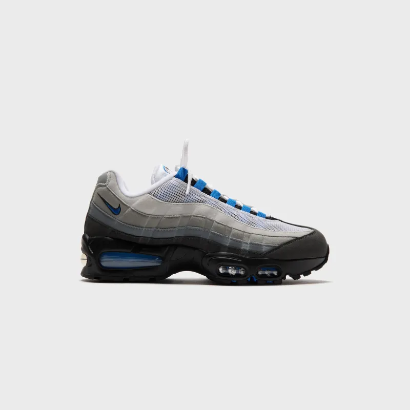Nike Air Max 95 OG - White / Blue Spark / Neutral Grey / Medium Grey sold by Kith