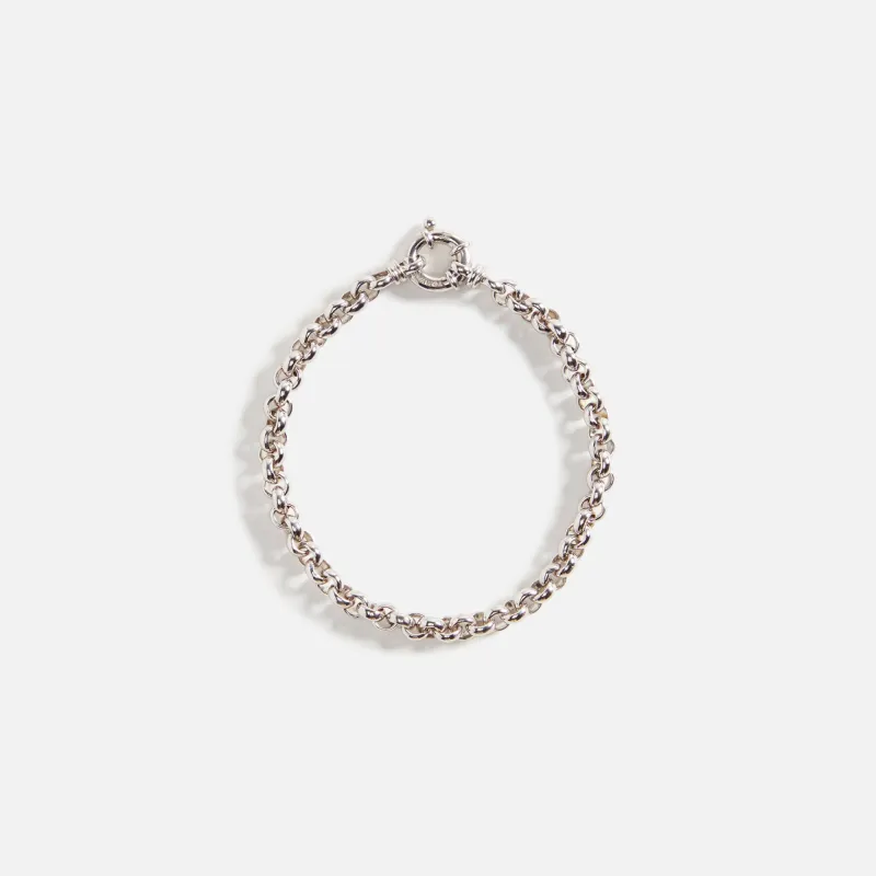 Tom Wood Thick Rolo Bracelet - Silver sold by Kith