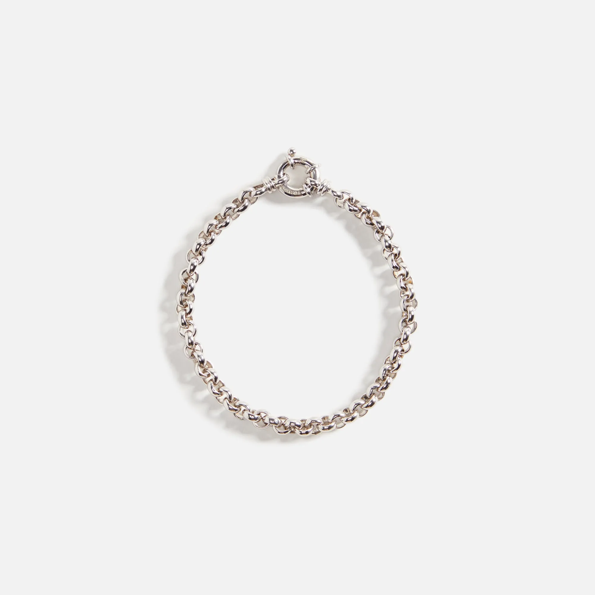 Tom Wood Thick Rolo Bracelet - Silver sold by Kith