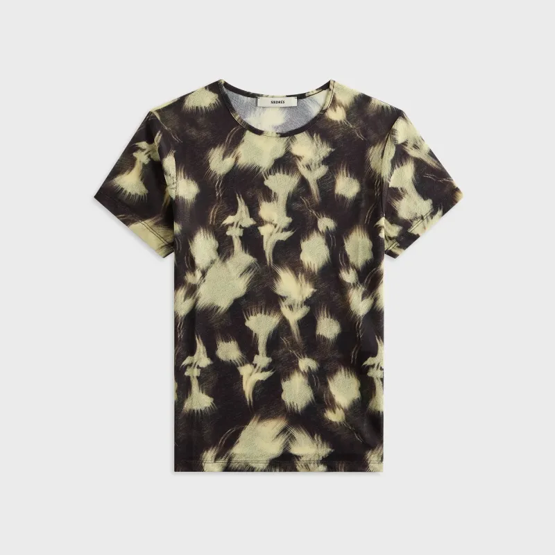 Siedres Arden Printed Mesh Semi-Sheer Top - Multi sold by Kith