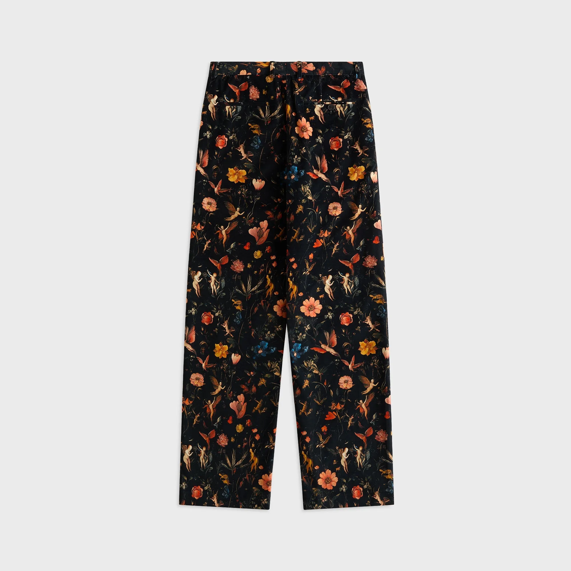R13 Flat Front Wide Leg Trouser - Floral with Angels Black sold by Kith product image thumbnail 2
