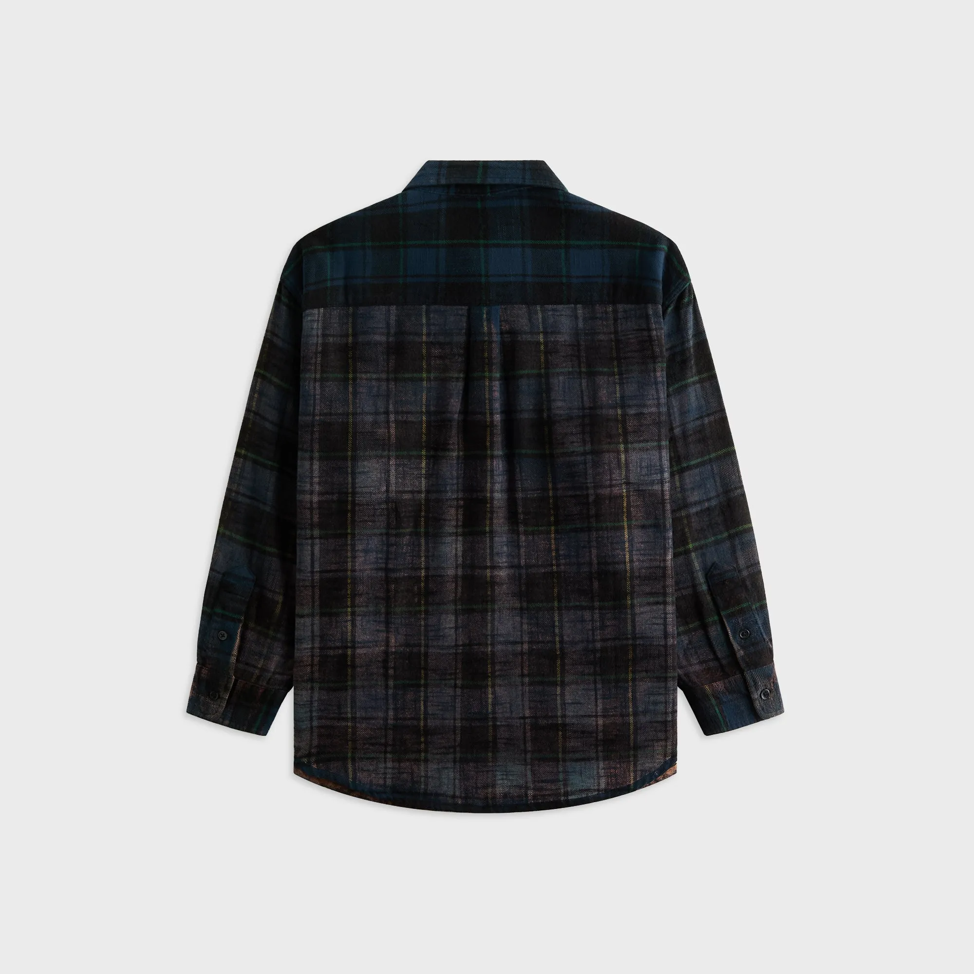 R13 Boyfriend Shirt - Navy Plaid Blue sold by Kith product image thumbnail 2