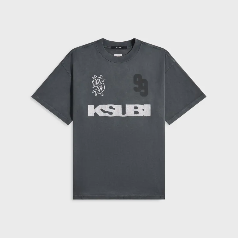 Ksubi Rugged Ekcess Short Sleeve Tee - Blasted Black sold by Kith
