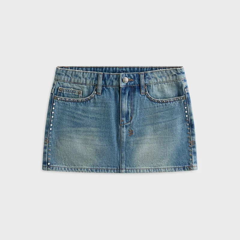 Ksubi Micro Mini Skirt - Texas Blue made by Ksubi