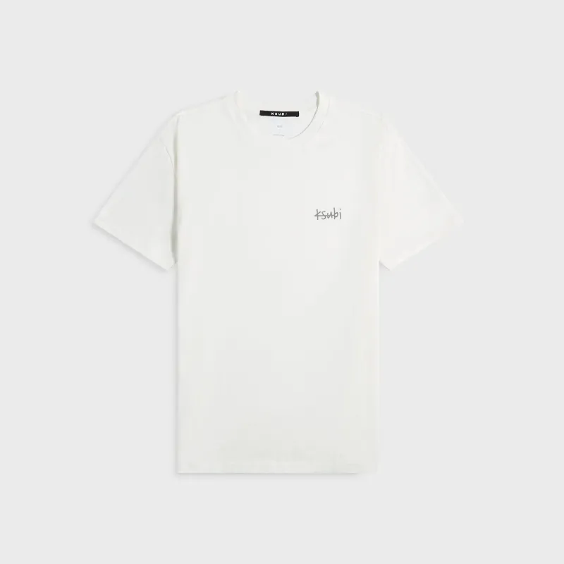Ksubi All Day Biggie Short Sleeve Tee - Vintage White sold by Kith