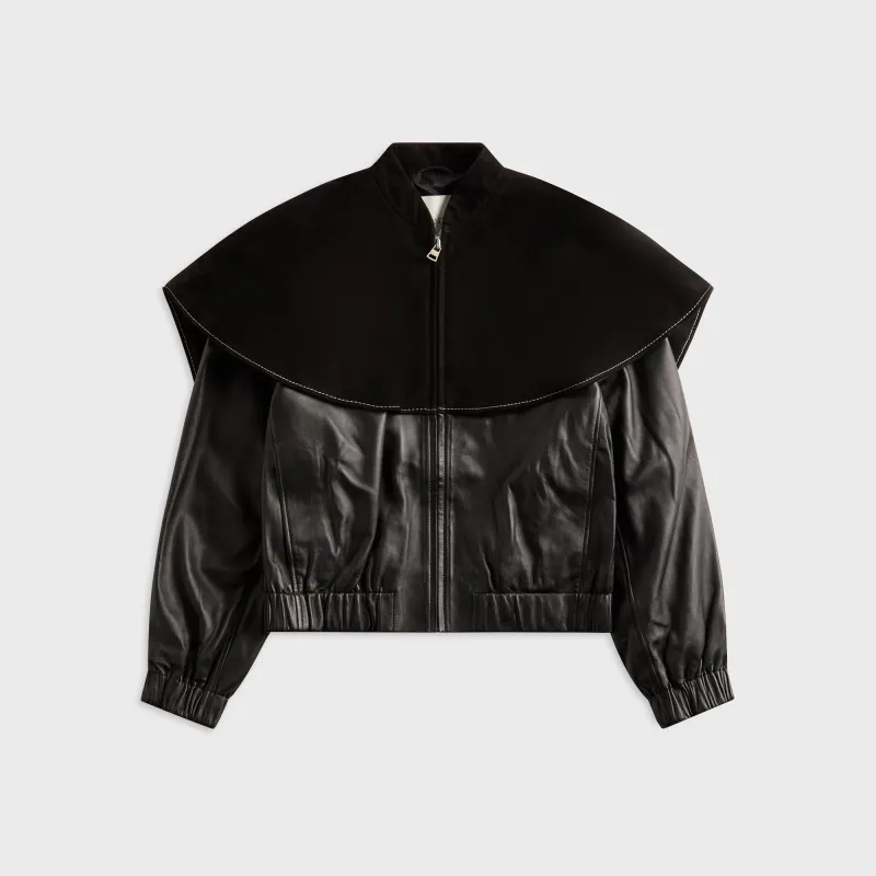JW Anderson Oversized Collar Bomber Jacket - Black sold by Kith