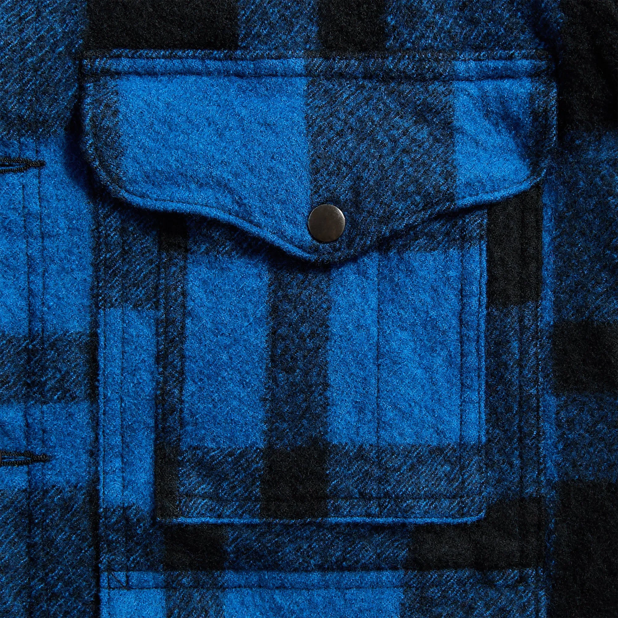 Junya Watanabe MAN Filson Check Jacket - Blue / Black sold by Kith product image thumbnail 3