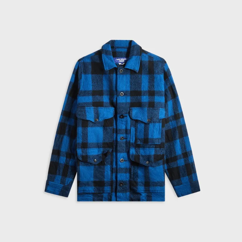 Junya Watanabe MAN Filson Check Jacket - Blue / Black sold by Kith