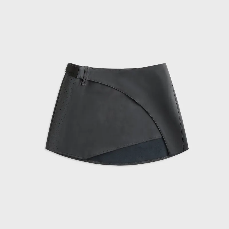 Hyein Seo Racer Mini Skirt - Charcoal sold by Kith