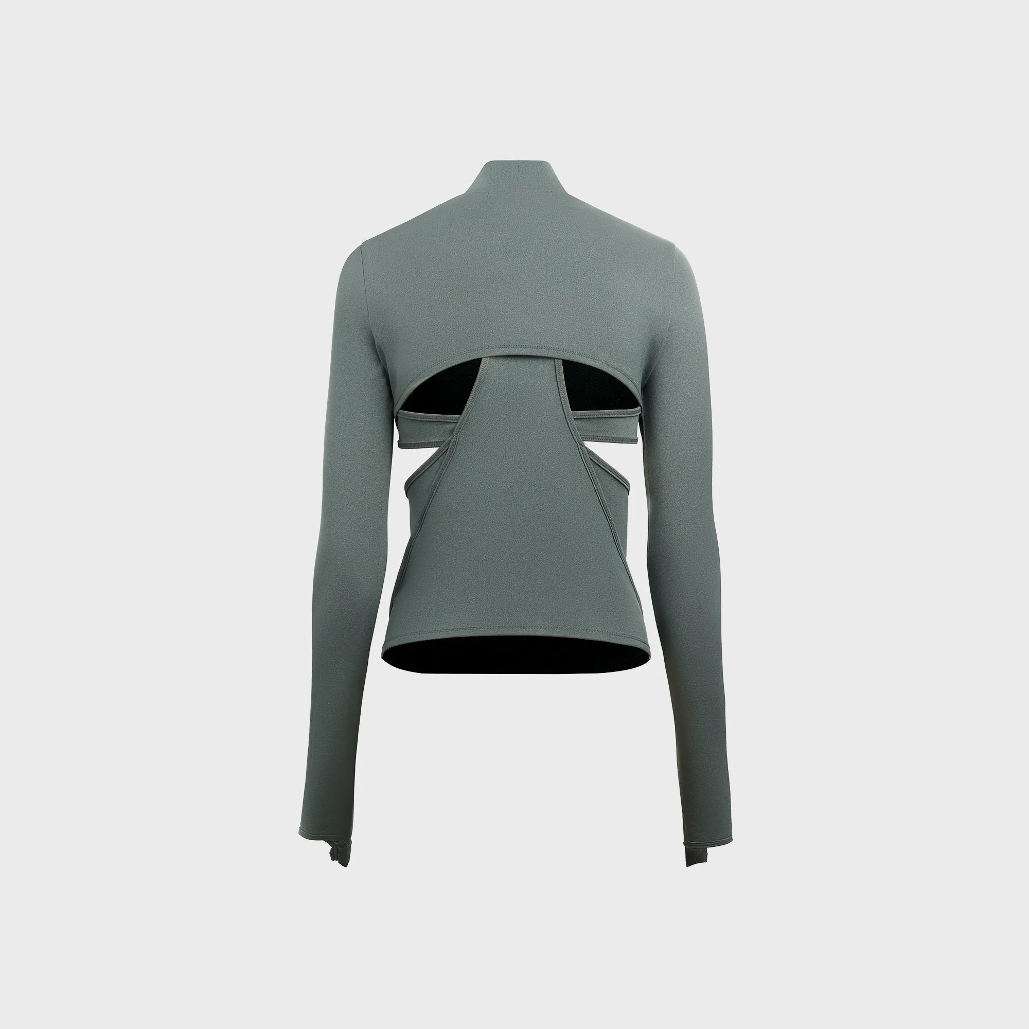 Hyein Seo Double Layer Crop Top - Charcoal sold by Kith product image thumbnail 2