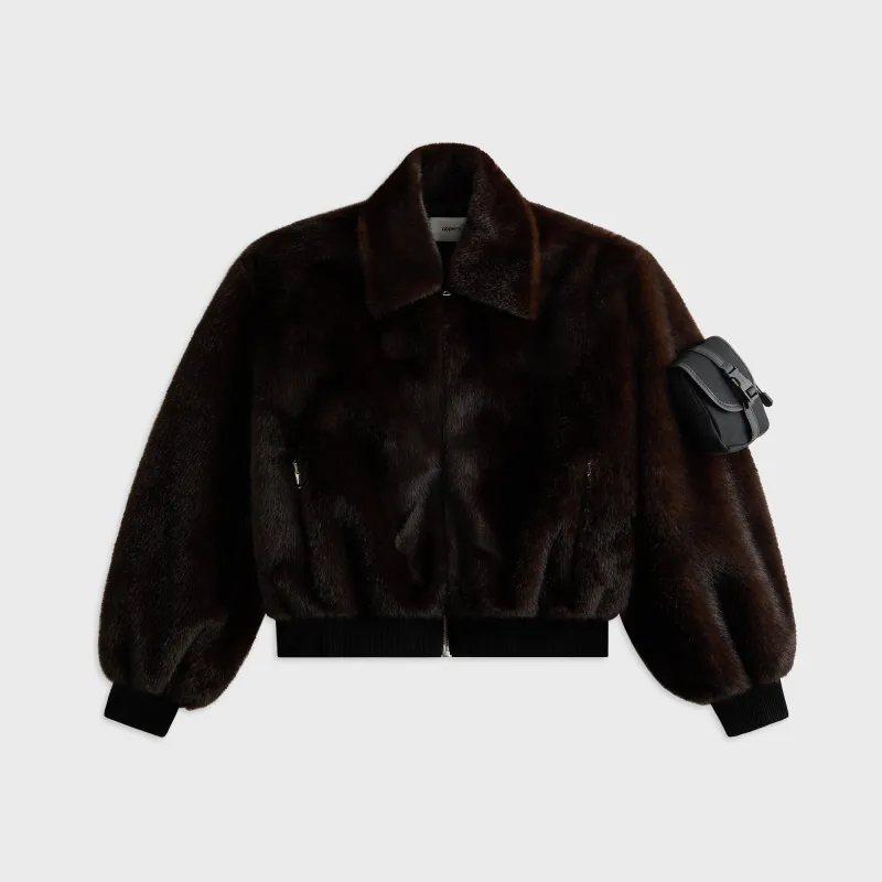 Coperni Faux Fur Bomber - Brown sold by Kith
