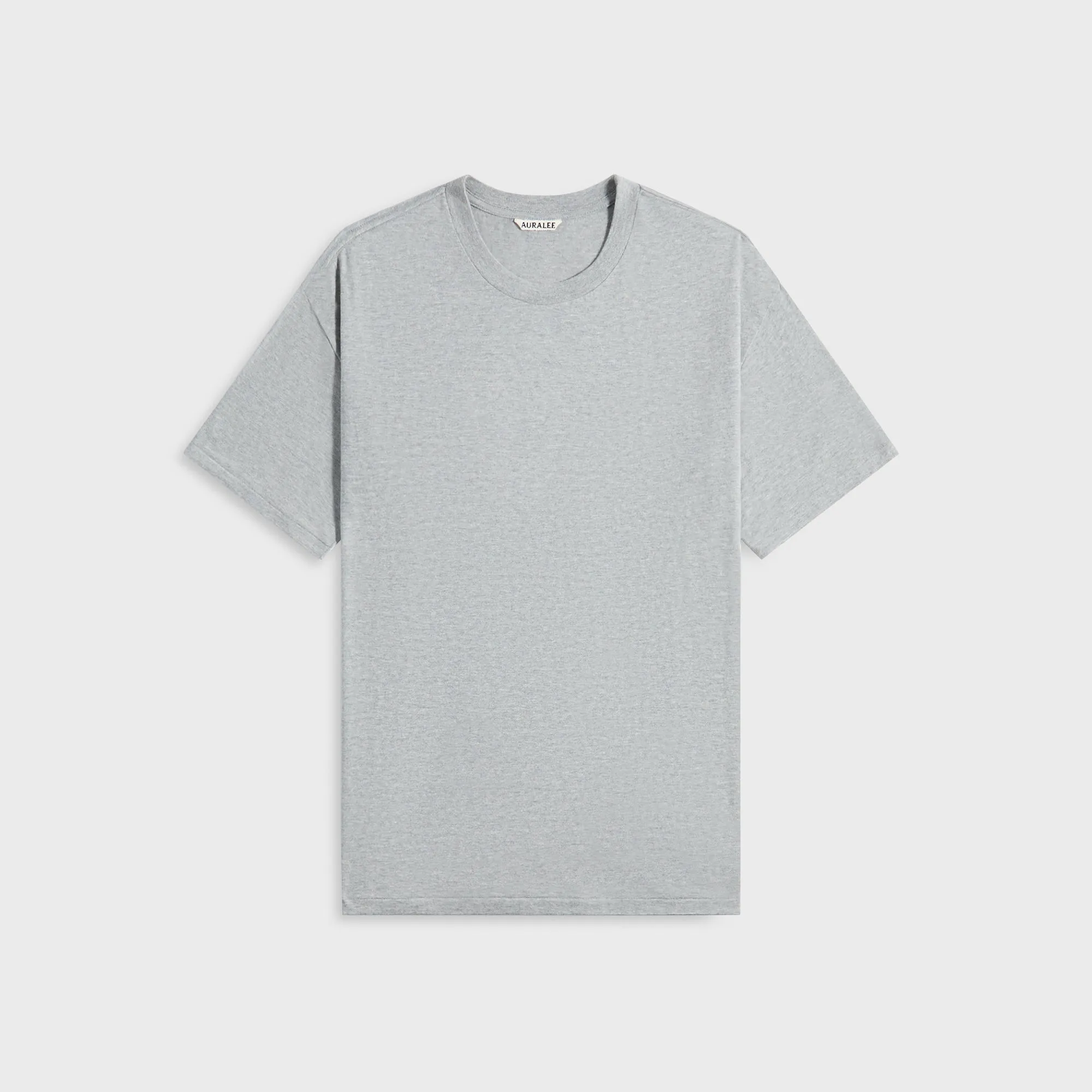 Auralee Seamless Crew Neck Tee - Top Gray sold by Kith