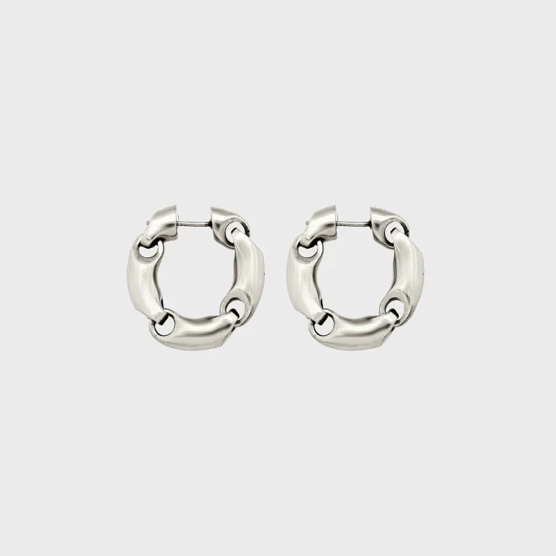 ARSN Favorite Mistake Hoops - Silver sold by Kith