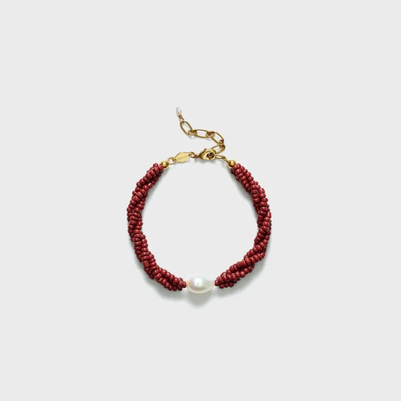 Anni Lu Rodeo Bracelet - Deep Burgundy sold by Kith